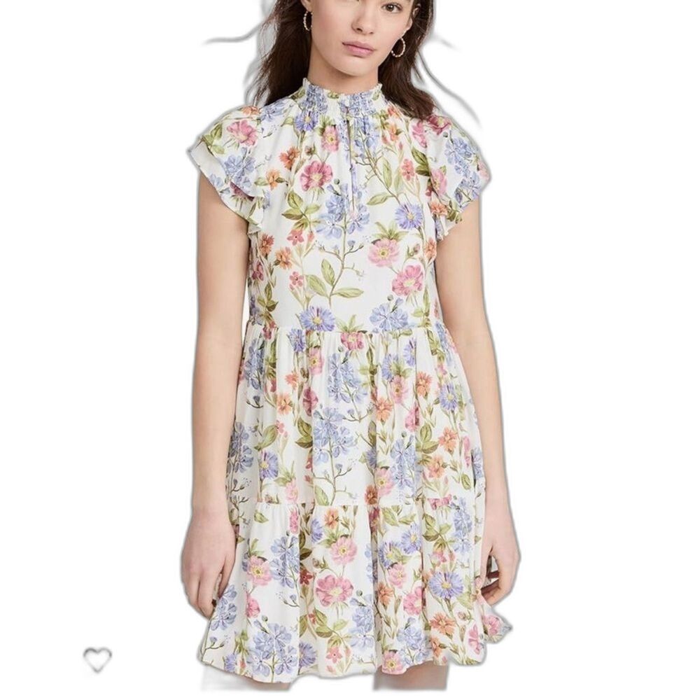 NEW Yumi Kim Peyton Ruffle Mini Dress Medium M Spring Floral Cottagecore